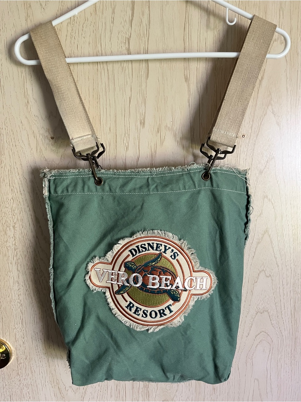 Disney’s Vero Beach Resort Embroidered Sea Turtle Canvas Tote Bag